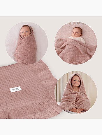 LIONELO Katoenen Babydeken - 70x100 cm - 100% Katoen - 280 g/m²