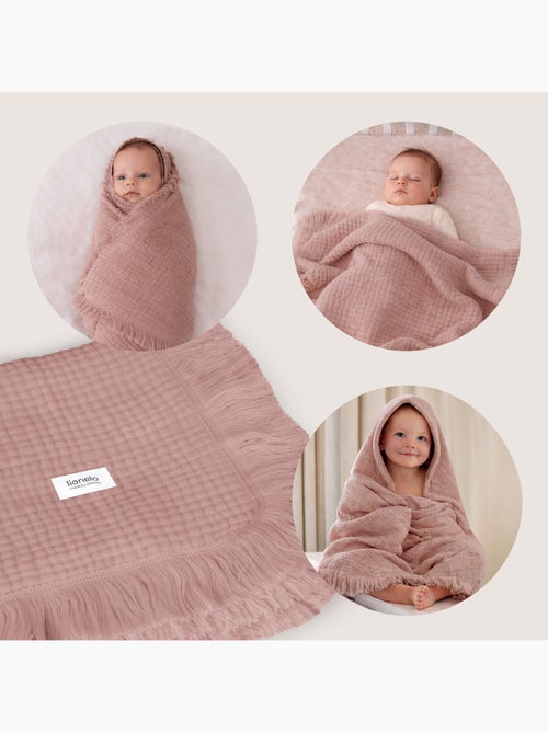 LIONELO Katoenen Babydeken - 70x100 cm - 100% Katoen - 280 g/m² - Kiabi
