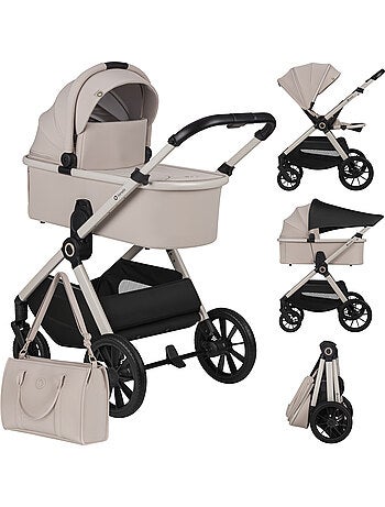 LIONELO Layla 2-in-1 kinderwagen - Set met kinderwagen, reiswieg en accessoires - Tot 22 kg