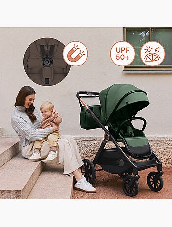 LIONELO Layla 2-in-1 kinderwagen - Set met kinderwagen, reiswieg en accessoires - Tot 22 kg