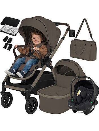 LIONELO Layla 3-in-1 Kinderwagen - Met Reiswieg, Autostoel en Accessoires - Tot 22 kg