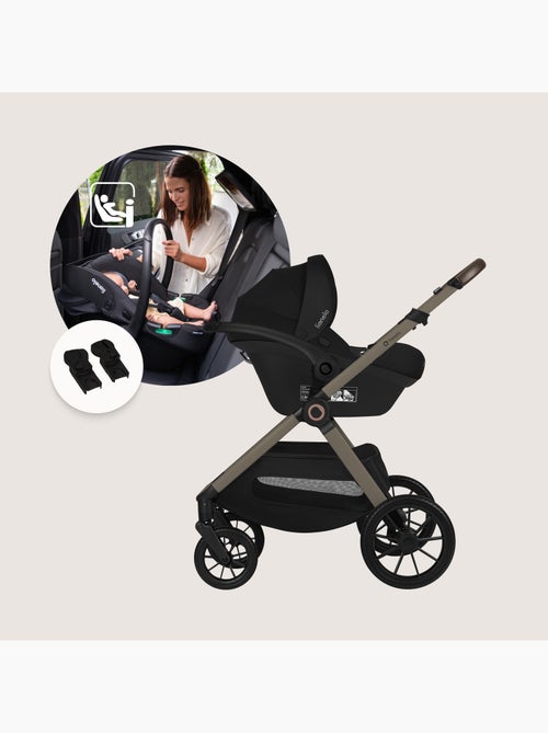 LIONELO Layla 3-in-1 Kinderwagen - Met Reiswieg, Autostoel en Accessoires - Tot 22 kg - Kiabi LIONELO Layla 3-in-1 Kinderwagen - Met Reiswieg, Autostoel en Accessoires - Tot 22 kg - Kiabi
