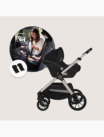 LIONELO Layla 3-in-1 kinderwagen - Set met kinderwagen, reiswieg, autostoeltje en accessoires