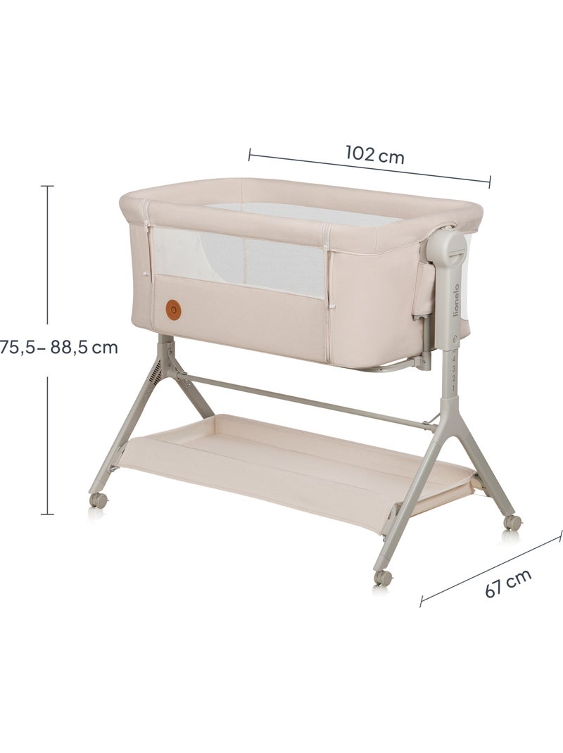 LIONELO Leonie Plus 3-in-1 co-sleeping babybedje - Wieg - In hoogte en hoek verstelbaar Beige - Kiabi