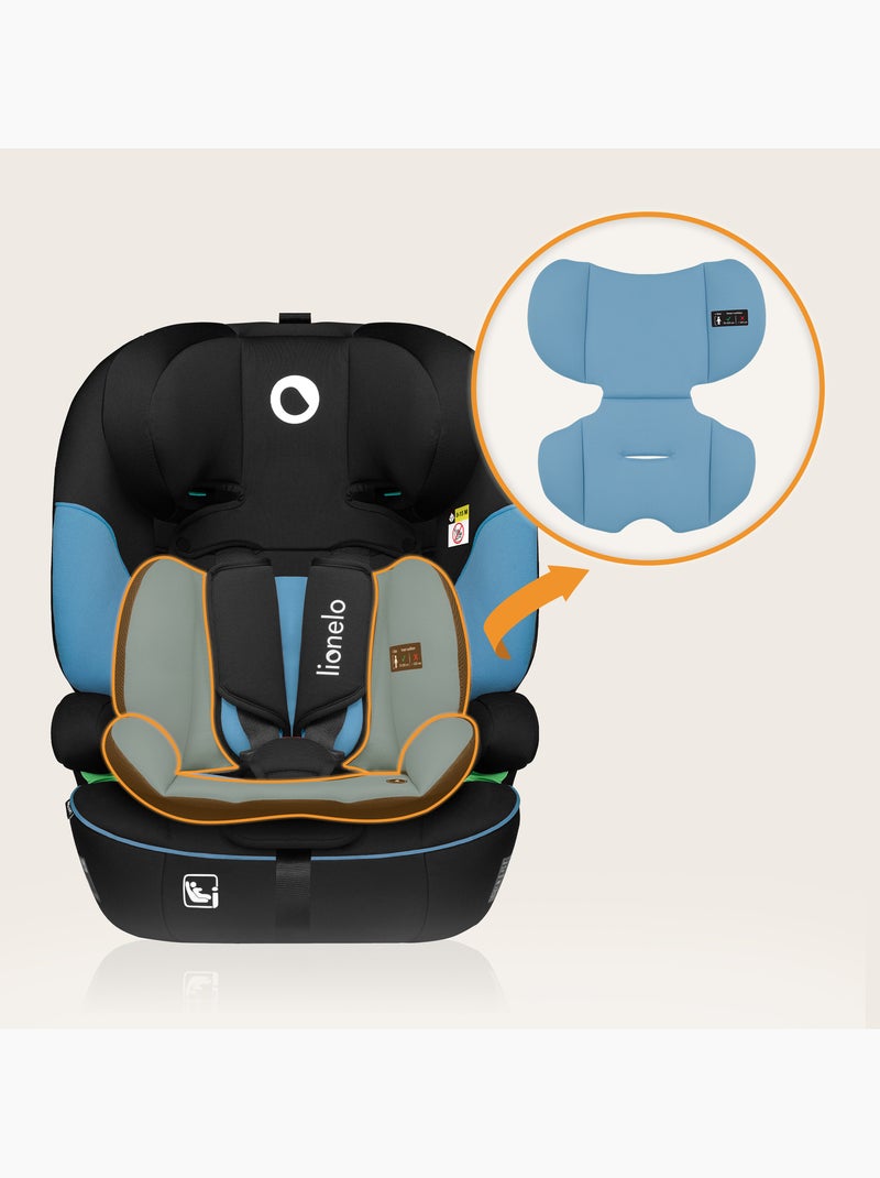 LIONELO Levi i-Size Autostoeltje - 76-150 cm - Groep 1/2/3 Blauw Zwart - Kiabi