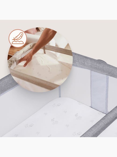 LIONELO Luna 3-in-1 Aanschuifbedje - Wieg - Verstelbare Hoogte en Helling - Inclusief Matras - Kiabi