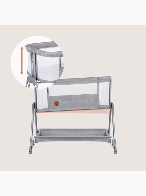LIONELO Luna 3-in-1 Aanschuifbedje - Wieg - Verstelbare Hoogte en Helling - Inclusief Matras - Kiabi