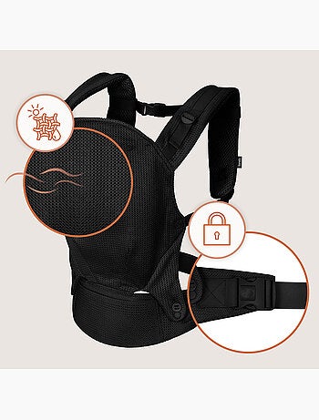 LIONELO Margareet Air Draagzak - Ademend - 3 Draagposities - Met Capuchon