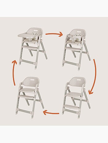 LIONELO Matt meegroeiende kinderstoel - In hoogte verstelbaar - Compact opvouwbaar - Tot 110 kg