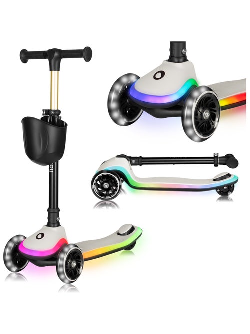 LIONELO Mey 3-Wiel Step - Lichtgevende Wielen - Inklapbaar - Verstelbaar - Mandje - Kiabi LIONELO Mey 3-Wiel Step - Lichtgevende Wielen - Inklapbaar - Verstelbaar - Mandje - Kiabi