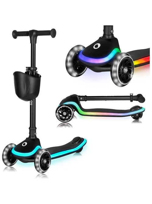 LIONELO Mey 3-Wiel Step - Lichtgevende Wielen - Inklapbaar - Verstelbaar - Mandje - Kiabi LIONELO Mey 3-Wiel Step - Lichtgevende Wielen - Inklapbaar - Verstelbaar - Mandje - Kiabi