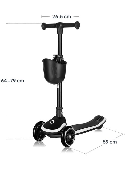 LIONELO Mey 3-Wiel Step - Lichtgevende Wielen - Inklapbaar - Verstelbaar - Mandje - Kiabi LIONELO Mey 3-Wiel Step - Lichtgevende Wielen - Inklapbaar - Verstelbaar - Mandje - Kiabi