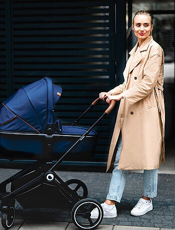 LIONELO Mika 2-in-1 kinderwagen - Met reiswieg en accessoires - Grote wielen