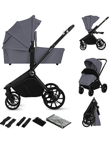 LIONELO Mika Plus 2-in-1 combinatiekinderwagen – Set met kinderwagen, reiswieg – Accessoires