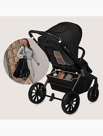 LIONELO Mika Plus 2-in-1 combinatiekinderwagen – Set met kinderwagen, reiswieg – Accessoires