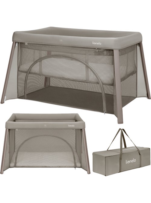 LIONELO Mila 2-in-1 reisbedje - Ultralicht - Babybedje - Matras van 4 cm - Inclusief tas - Kiabi