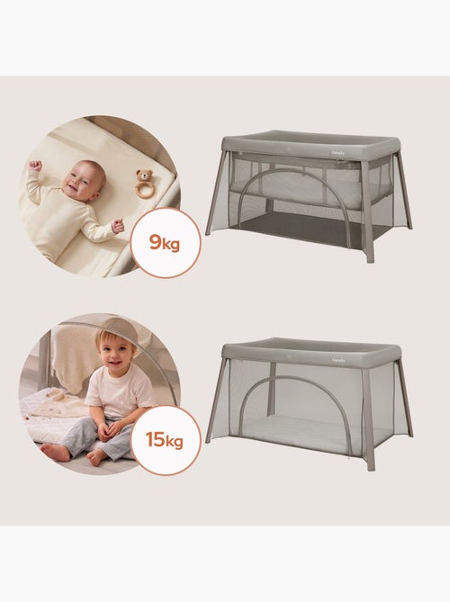 LIONELO Mila 2-in-1 reisbedje - Ultralicht - Babybedje - Matras van 4 cm - Inclusief tas - Kiabi