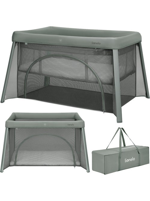 LIONELO Mila 2-in-1 reisbedje - Ultralicht - Babybedje - Matras van 4 cm - Inclusief tas - Kiabi