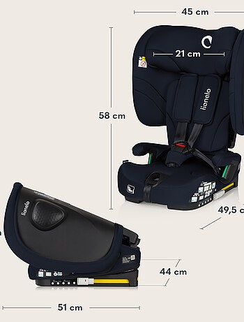 LIONELO Nelly i-Size Autostoeltje - ISOFIX - Inklapbaar - TopTether - 76-150 cm