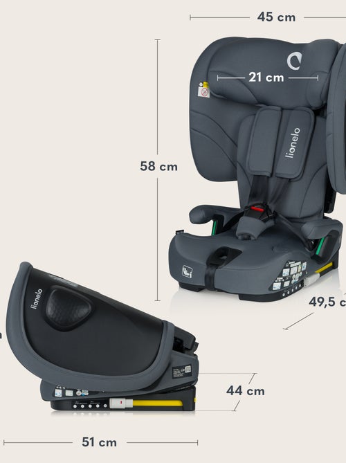 LIONELO Nelly i-Size Autostoeltje - ISOFIX - Inklapbaar - TopTether - 76-150 cm - Kiabi LIONELO Nelly i-Size Autostoeltje - ISOFIX - Inklapbaar - TopTether - 76-150 cm - Kiabi