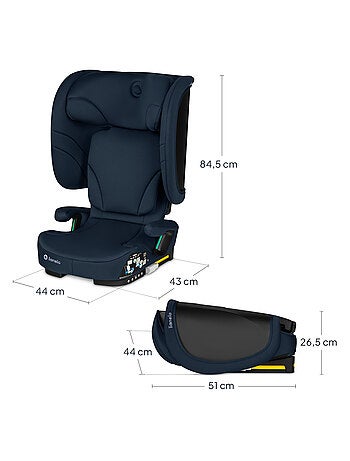 LIONELO Orin i-Size Inklapbaar Autostoeltje - ISOFIX - 100-150 cm - Licht