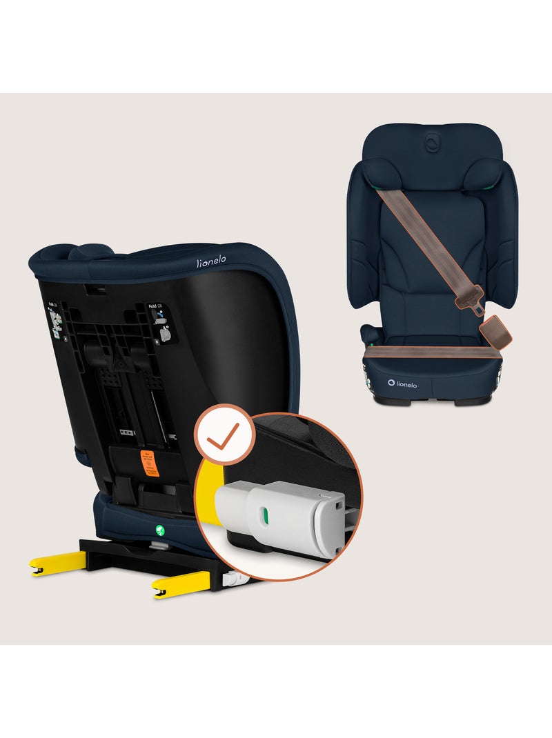 LIONELO Orin i-Size Inklapbaar Autostoeltje - ISOFIX - 100-150 cm - Licht Blauw - Kiabi