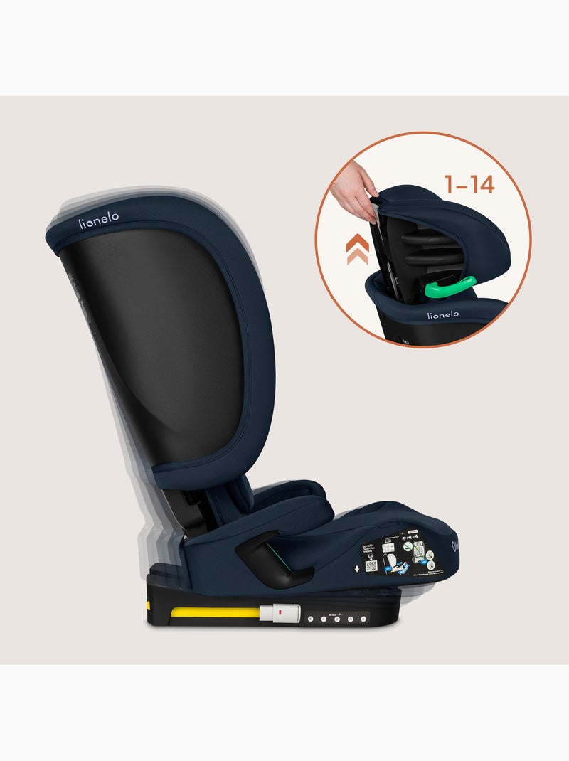 LIONELO Orin i-Size Inklapbaar Autostoeltje - ISOFIX - 100-150 cm - Licht Blauw - Kiabi
