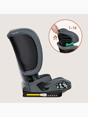 LIONELO Orin i-Size Inklapbaar Autostoeltje - ISOFIX - 100-150 cm - Licht