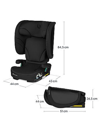 LIONELO Orin i-Size Inklapbaar Autostoeltje - ISOFIX - 100-150 cm - Licht