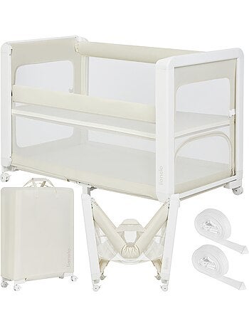 LIONELO Patty 5-in-1 Co-Sleeper - Reisbed & Box - Inklapbaar - Matras - Wieltjes