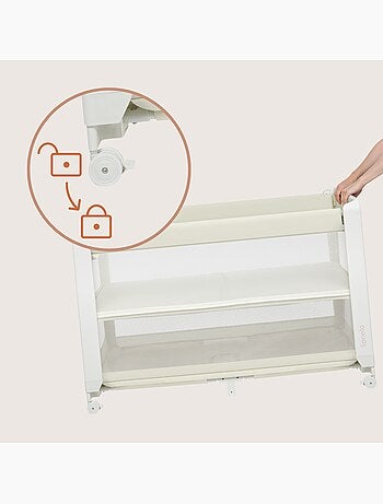 LIONELO Patty 5-in-1 Co-Sleeper - Reisbed & Box - Inklapbaar - Matras - Wieltjes
