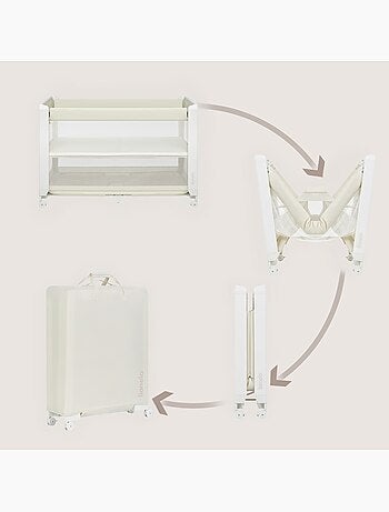 LIONELO Patty 5-in-1 Co-Sleeper - Reisbed & Box - Inklapbaar - Matras - Wieltjes