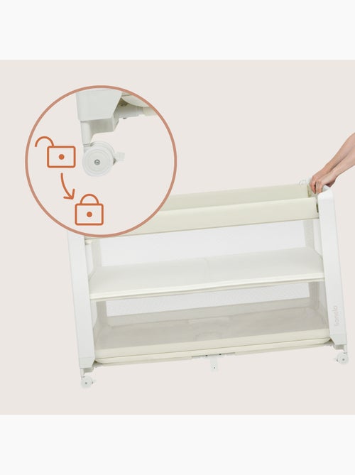 LIONELO Patty 5-in-1 Co-Sleeper - Reisbed & Box - Inklapbaar - Matras - Wieltjes - Kiabi LIONELO Patty 5-in-1 Co-Sleeper - Reisbed & Box - Inklapbaar - Matras - Wieltjes - Kiabi