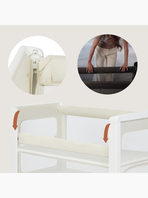 LIONELO Patty 5-in-1 Co-Sleeper - Reisbed & Box - Inklapbaar - Matras - Wieltjes - Kiabi LIONELO Patty 5-in-1 Co-Sleeper - Reisbed & Box - Inklapbaar - Matras - Wieltjes - Kiabi