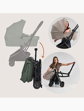 LIONELO Sia 2-in-1-kinderwagen - Ultralicht - Compact pakket - Reiswieg - Regenhoes - Hor