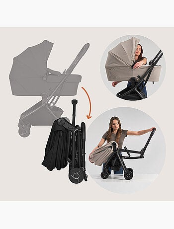 LIONELO Sia 2-in-1-kinderwagen - Ultralicht - Compact pakket - Reiswieg - Regenhoes - Hor