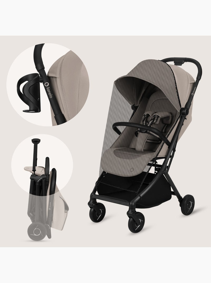 LIONELO Sia Ultracompacte Buggy - Lichtgewicht 5.9 kg - Vliegtuig Geschikt Beige - Kiabi