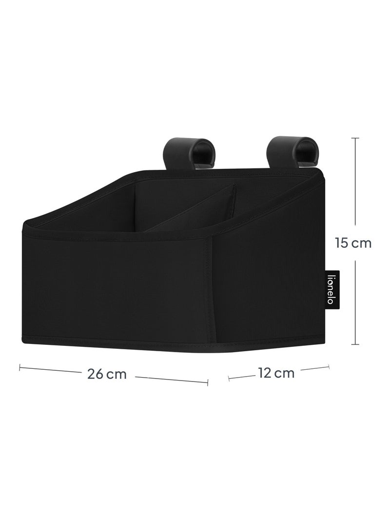 LIONELO Sidepocket Hangende Bedorganizer - Voor Luiers - Opbergmandje Zwart - Kiabi