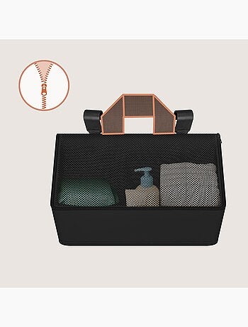 LIONELO Sidepocket Hangende Bedorganizer - Waterdicht - 3 Vakken - Met Ritssluiting