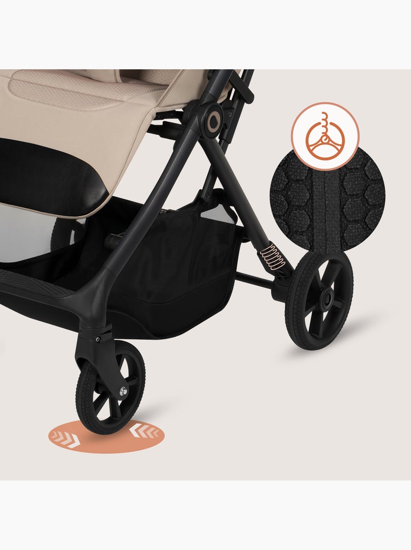 LIONELO Tansi Terreinbuggy - GravelTech Wielen - Vering - Lichtgewicht Beige - Kiabi