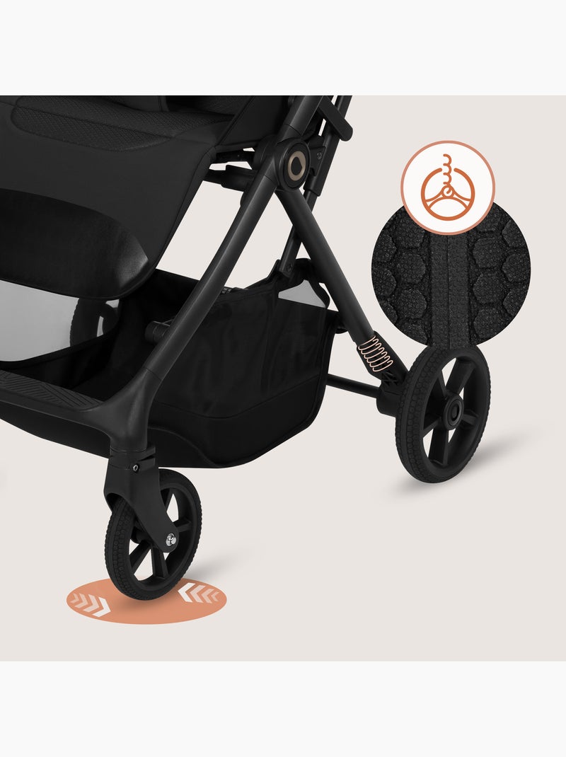 LIONELO Tansi Terreinbuggy - GravelTech Wielen - Vering - Lichtgewicht Zwart - Kiabi