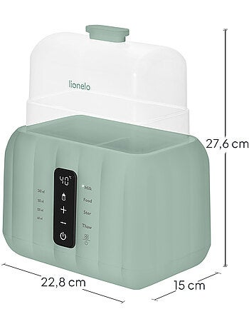LIONELO Thermup Duo 6-in-1 flessenwarmer - Steriliseren - Opwarmen - BPA-vrij