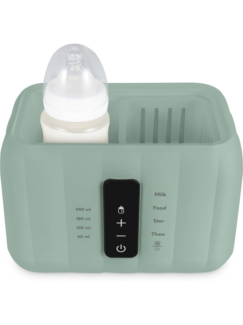 LIONELO Thermup Duo 6-in-1 flessenwarmer - Steriliseren - Opwarmen - BPA-vrij Groen - Kiabi