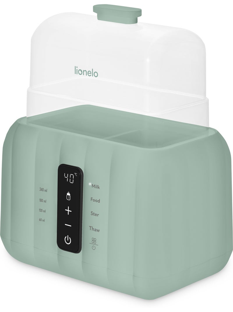 LIONELO Thermup Duo 6-in-1 flessenwarmer - Steriliseren - Opwarmen - BPA-vrij Groen - Kiabi