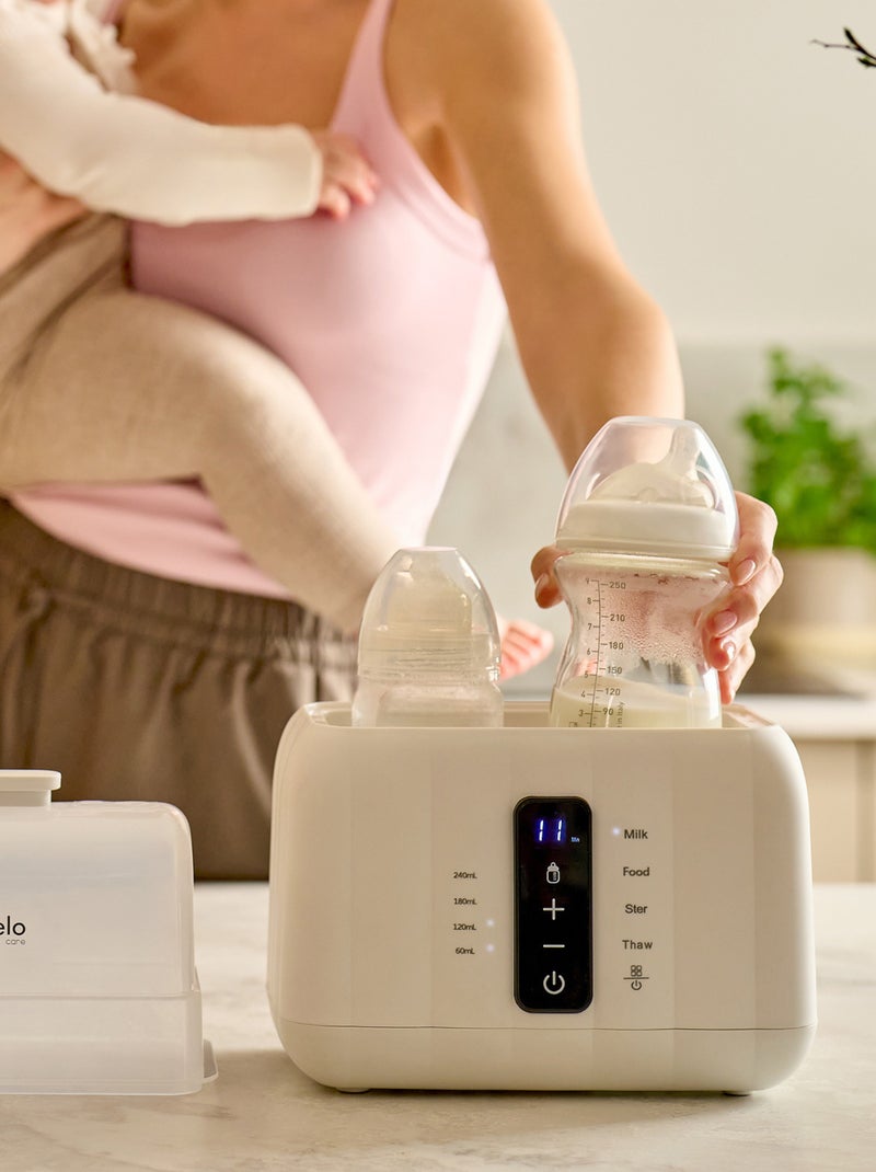 LIONELO Thermup Duo 6-in-1 flessenwarmer - Steriliseren - Opwarmen - BPA-vrij Wit - Kiabi