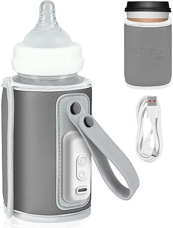 LIONELO Thermup Go Draagbare Flessenwarmer - USB - Houdt Warm tot 24u - BPA-vrij
