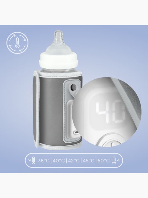 LIONELO Thermup Go Draagbare Flessenwarmer - USB - Houdt Warm tot 24u - BPA-vrij - Kiabi LIONELO Thermup Go Draagbare Flessenwarmer - USB - Houdt Warm tot 24u - BPA-vrij - Kiabi