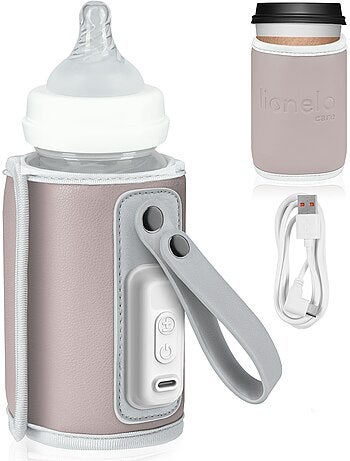 LIONELO Thermup Go Draagbare Flessenwarmer - USB - Houdt Warm tot 24u - BPA-vrij