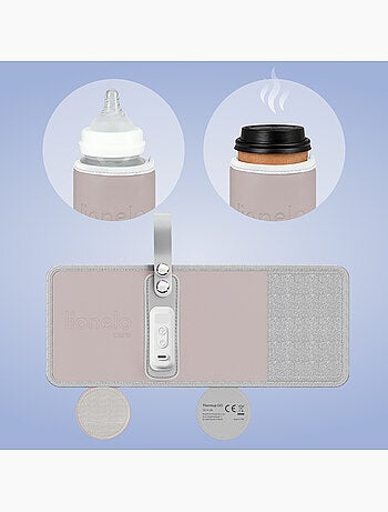 LIONELO Thermup Go Draagbare Flessenwarmer - USB - Houdt Warm tot 24u - BPA-vrij