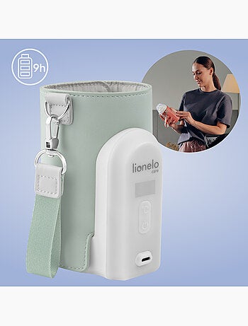 LIONELO Thermup Go Evo Draadloze Flessenwarmer - 9 uur - Voor Flessen ⌀5-8 cm